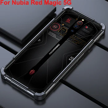 

Metallic Case For Nubia Red Magic 5G nx659j Phone Metal Frame edge cover shell Case RedMagic 5G Cases covers shell