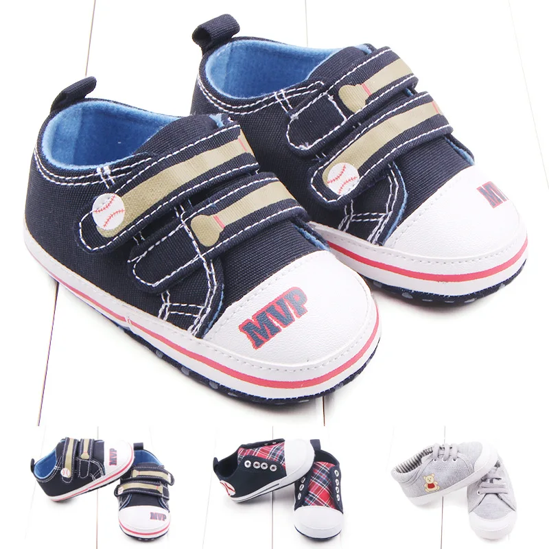 

BABY'S Shoes Spring Summer Spring Canvas Lightweight Soft-soled Shoes for Baby Velcro Shoes Toddler Shoes 2345