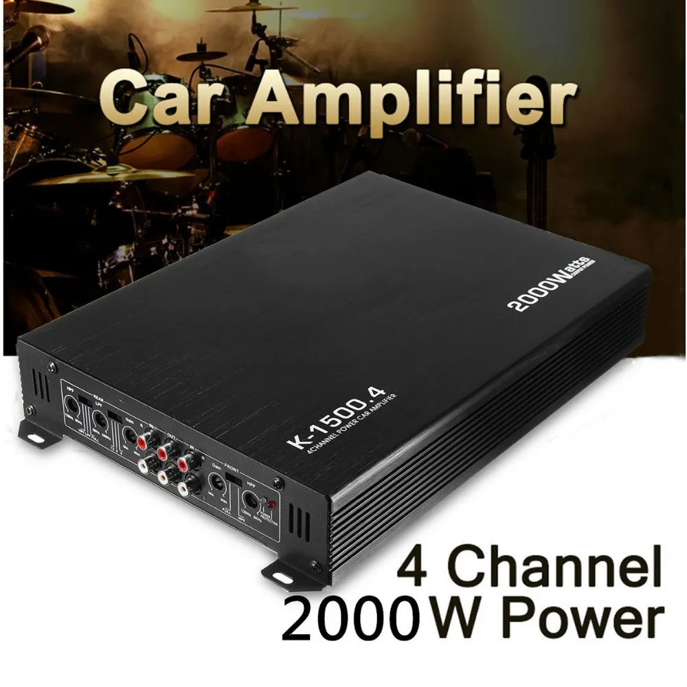 AIYIMA 4-канальный 2000 Вт Мощный Автомобильный усилитель HIFI Auto Stereo Bass звуковой