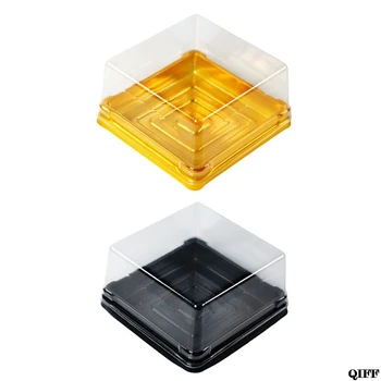 

50 Pcs Mini Square Moon Cake Container Wedding Party Favor Boxes 100g Mooncake