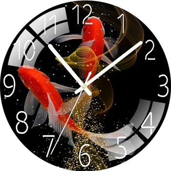 Clocks and watches living room home wall clock mute creative quartz clock bedroom clock decoration free punch wall watch wall 1