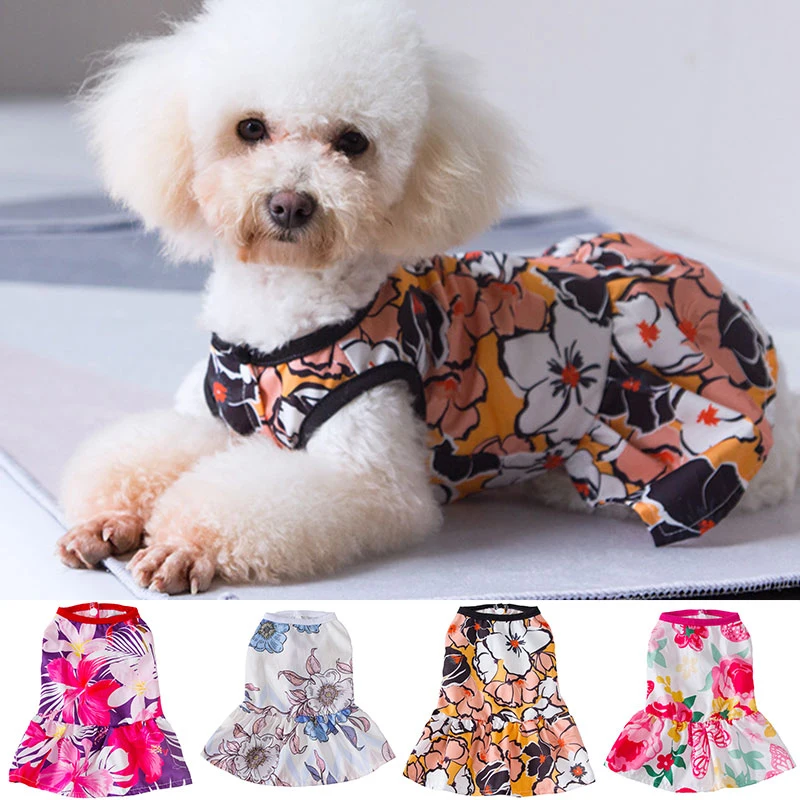 Dog Skirt Vest Dress Pets Summer Dress Puppy Accessory