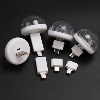 

Mini USB Colorful Atmosphere Light Car USB Party Light DJ LED RGB Interior Lamp Club Disco Magic Stage Effect Portable Lights