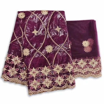 

2020 New Scented nigerian bazin brode getzner basin riche with beads 7Y african embroidered beaded tissu africain with fragrant