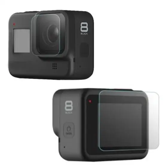 

Tempered Glass for GoPro Hero 8 Black Go pro Hero8 Protective Glas Screen Protector