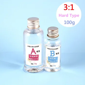 

Mixed Quick Drying Hardener Anti-yellow DIY Resin Epoxy Transparent Clear Art High Adhesive AB Crystal Glue For Jewelry Making