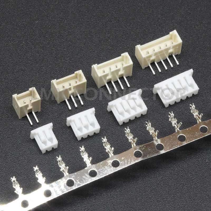

20 Set 1.25mm Pitch Connector Micro JST Right Angle Vertical Pin 2/3/4/5/6/7/8/9/10/11/12P ( Pin Header + Housing + Terminal )