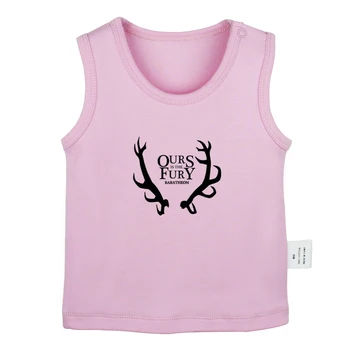 

Deer Game of Thrones House Baratheon Ours is the Fury Newborn Baby Tank Tops Toddler Vest Sleeveless Infant Cotton Clothes
