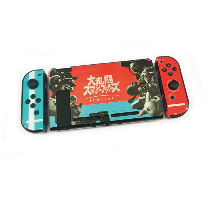 A090 Nintendo Switch с цветным рисунком, жеская защитка закрепляемые Крышка корпуса чехол для Nintend NS консолью коммутатора& Joy-Con для Nintendo Switch - Цвет: A090