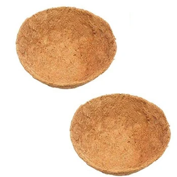 

2 Pcs of 50 cm Round Cocoa Liner Hanging Basket Coconut Planter Garden Pot Replacement Liner