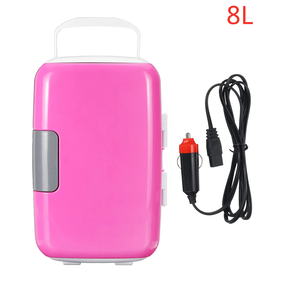 

Portable 8L Car Refrigerator 60W 12V Ultra Quiet Refrigerators Dual-Use Cooling Heating Box Fridge for Travel Camping