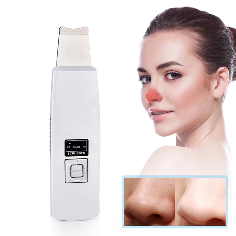 

Rakado Ultrasonic Ion Skin Scrubber Blackhead Removal Face Peeling Extractor Skin Beauty Device Deep Face Cleaning Machine