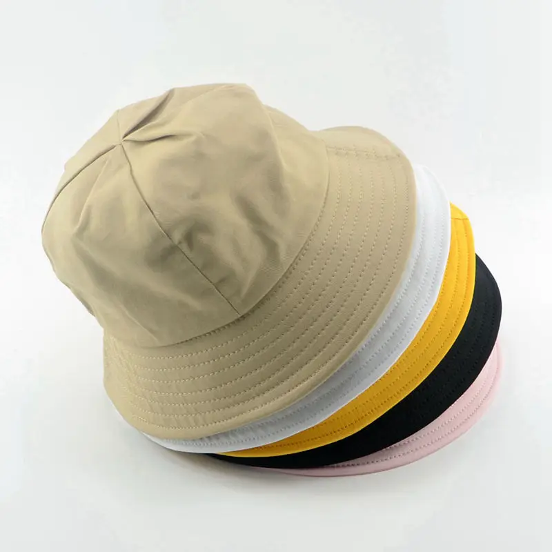 

New Cotton Fishing Hat Unisex 100% Cotton Packable Summer Travel Bucket Beach Sun Hat
