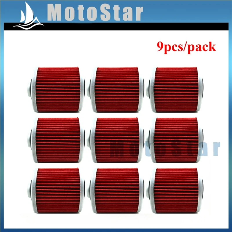 Масляный фильтр для Yamaha YFM700R Raptor XVS650 XV250 SR400 XT660R TDM900 MT03 SR400 - Цвет: 9pcs