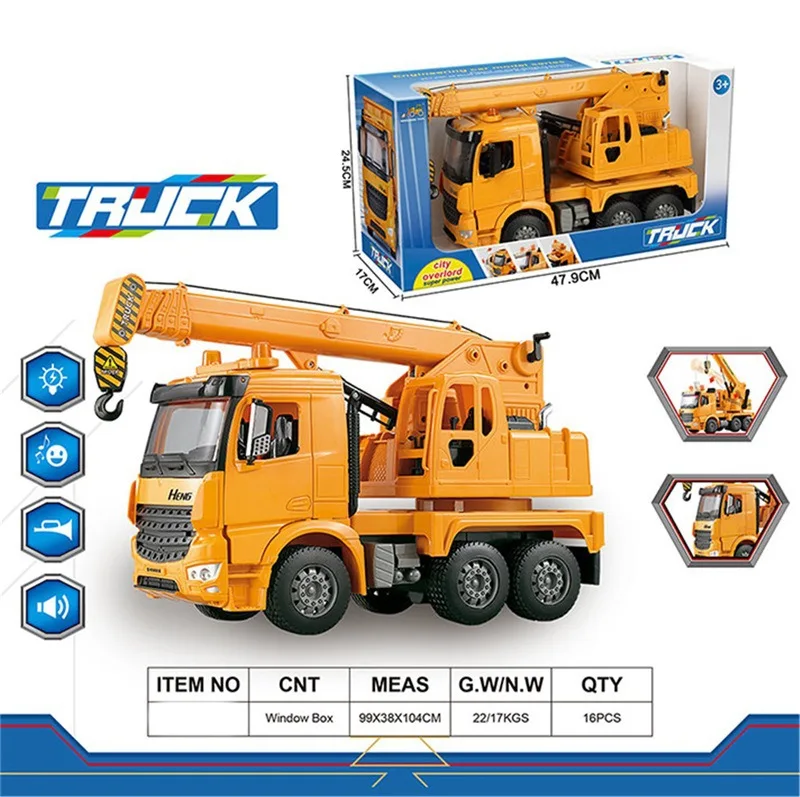 

Electric Toy Car CHILDREN'S Toy Music Light Inertia Car Engineering Vehicle Excavator Crane Model