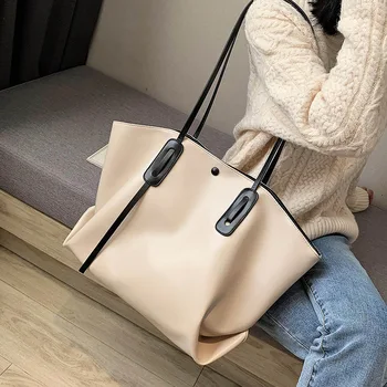 

Senior Sense Soft Bag Female Large Capacity Big Bag Female 2020 New College Students Class Shoulder Bag/Hand Bag