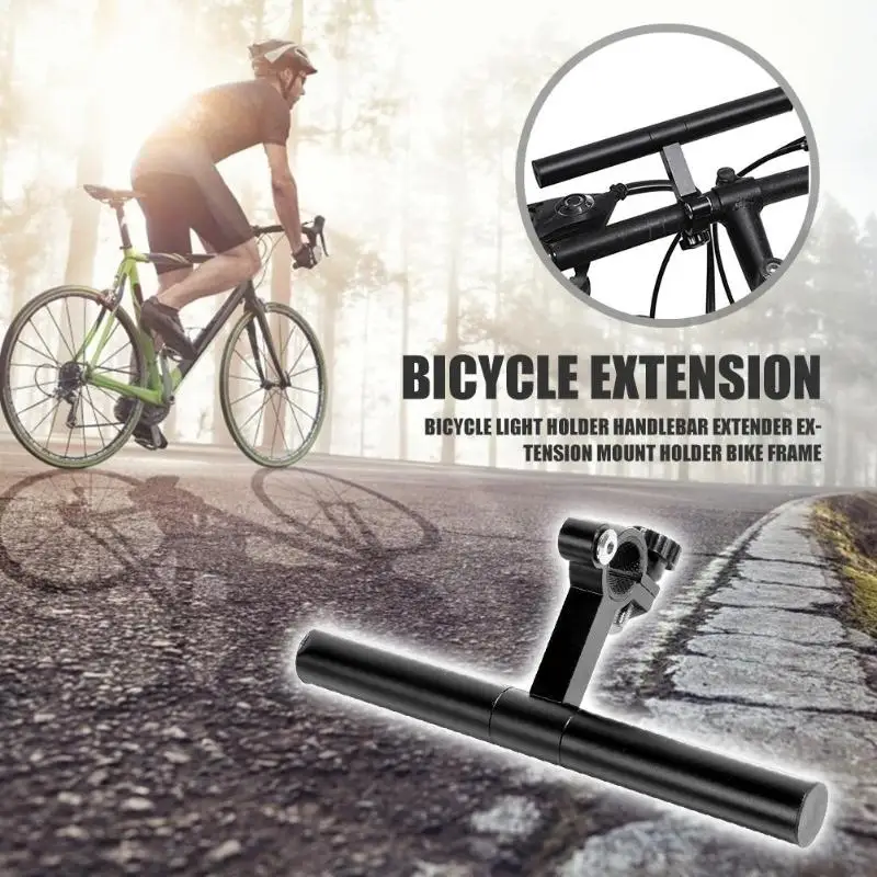 Алюминиевый сплав MTB велосипед велосипедный светильник Ручка Бар Кронштейн держатель многофункциональный горный расширитель держатель стенд