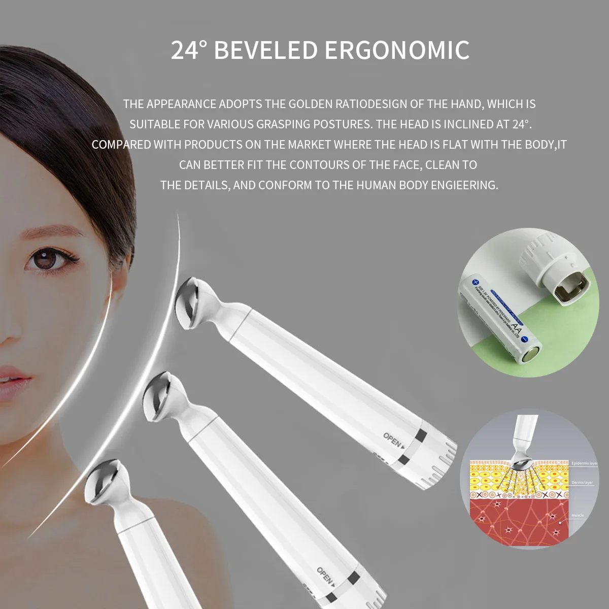 Ultrasonic Skin Scrubber Deep Pore Cleaning Blackhead Remover Vacuum Electric Facial Massager Eye Beauty Device Face Lifting 6