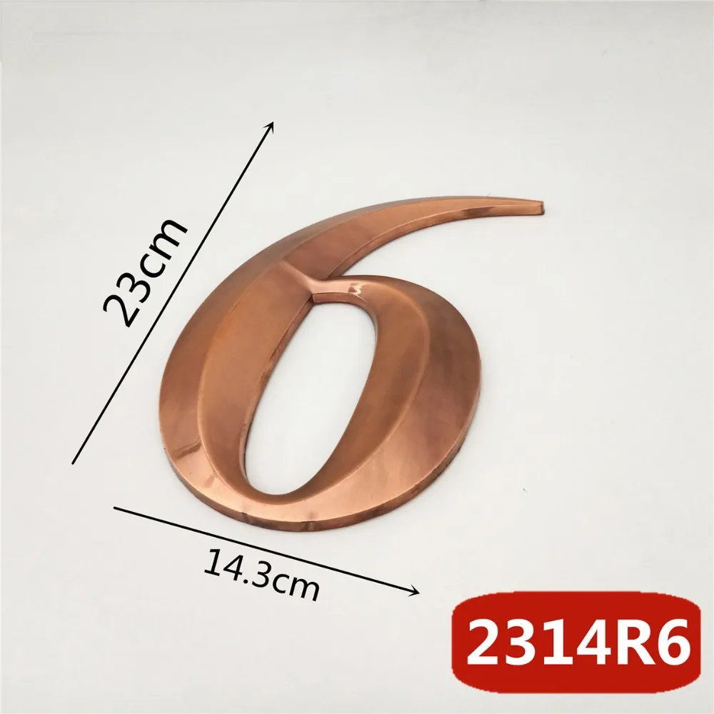 2314R红古锥形23cm塑料门牌=d选项6