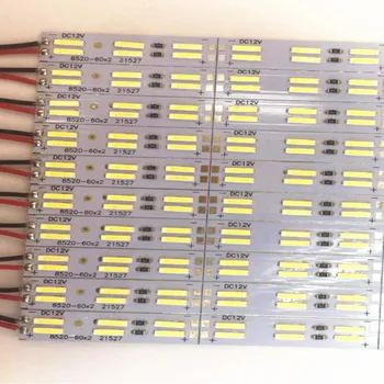 

Double row led strip 8520SMD Korea chip Zener diode Hard BAR Light DC12V 120leds/m 100CM/PC free ship 4800LM 8000K(ice blue)