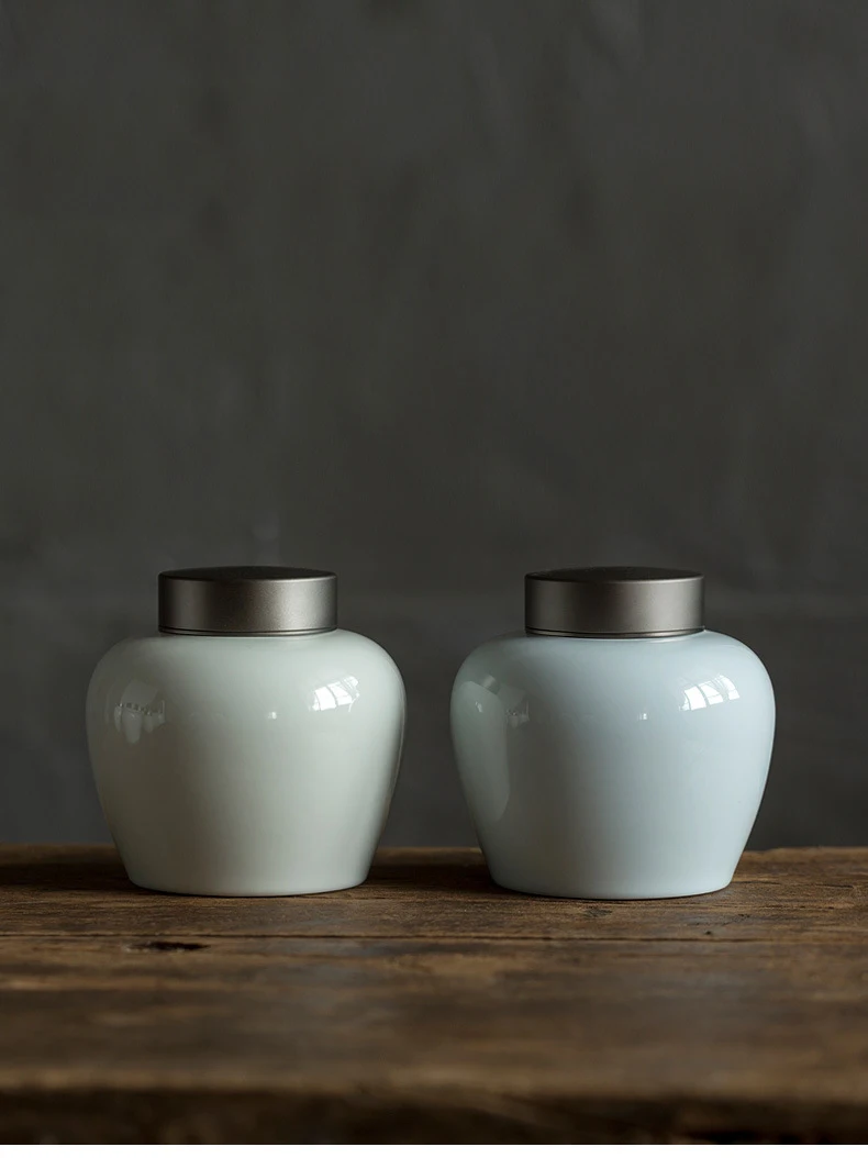 Прямые продажи Классический celadon металлический чехол печенье конфеты Гайка кофе бобы чай печать влаги хранения декоративный контейнер
