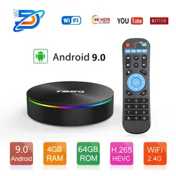 T95Q Android 8,1 tv box 4 GB 32 GB LP DDR4 Amlogic S905X2 4 ядра 2,4G и 5 ГГц Wi-Fi BT4.1 1000 м H.265 4 K медиаплеер коробка