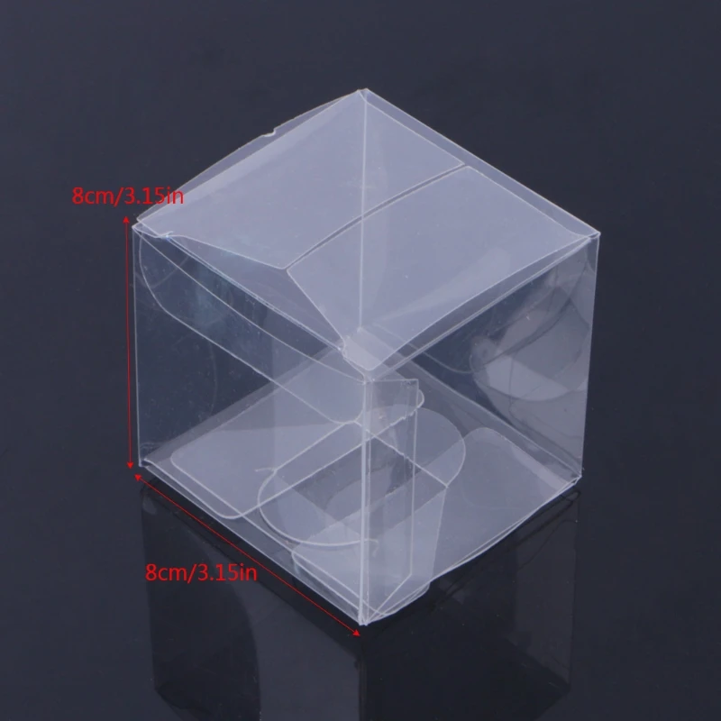 Simplelife 10 Pièces Mariage Transparent Cube Boîtes à