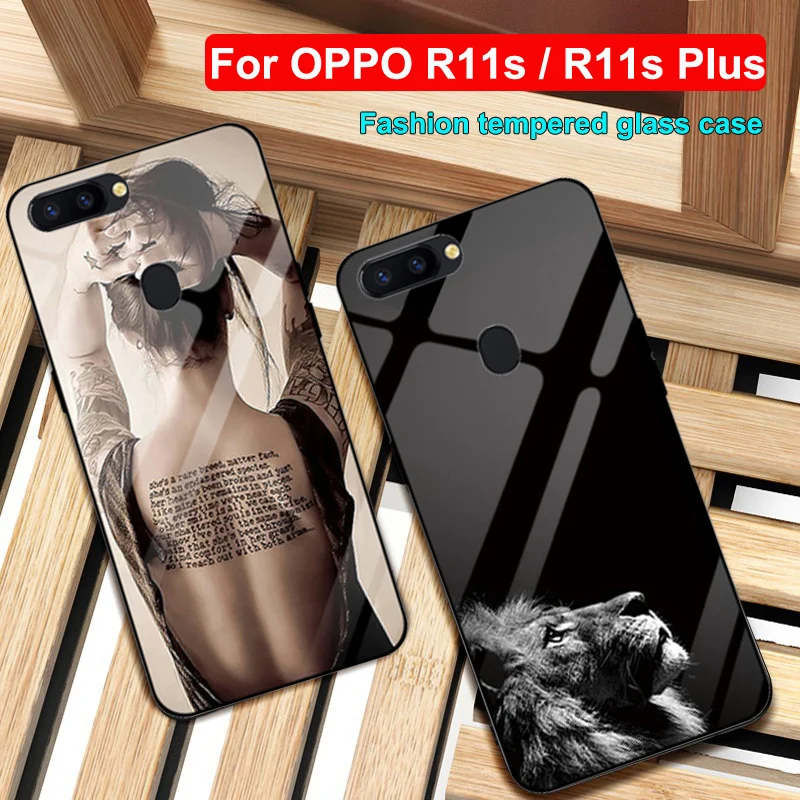Для OPPO R11s R11splus чехол OPPOR11s plus силиконовая ТПУ Рамка+ закаленное стекло Жесткий чехол для OPPO R11s plus чехлы для телефонов
