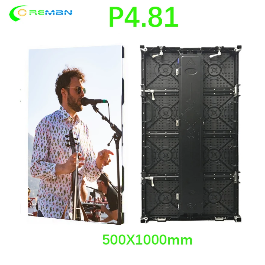 Уличный светодиодный модуль P4.81 с точечной матрицей 52x52 Размер 250x250 мм арендным