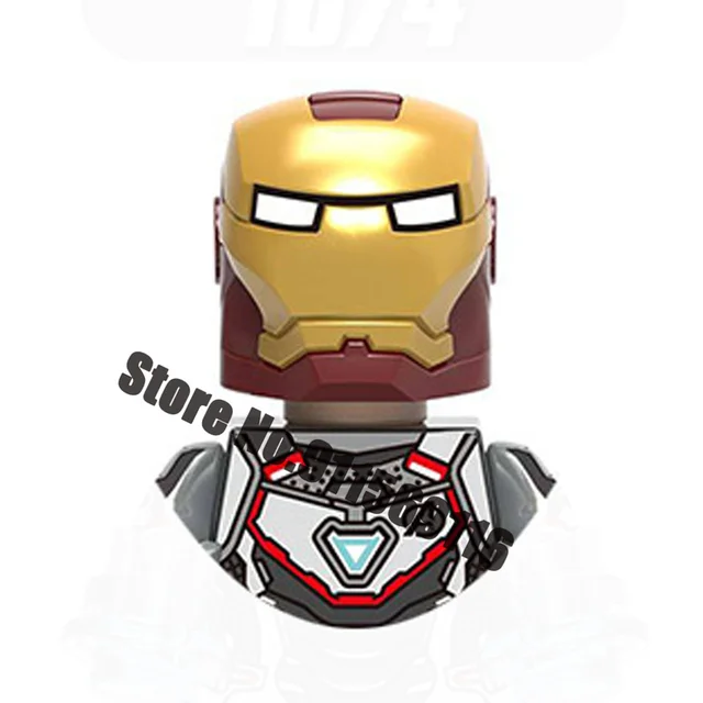 Superhero Iron Man Building Blocks Bricks Pepper Ultron Tony Stark Mark War Machine Action Figures Kids Toys Christmas Gifts H-X1074