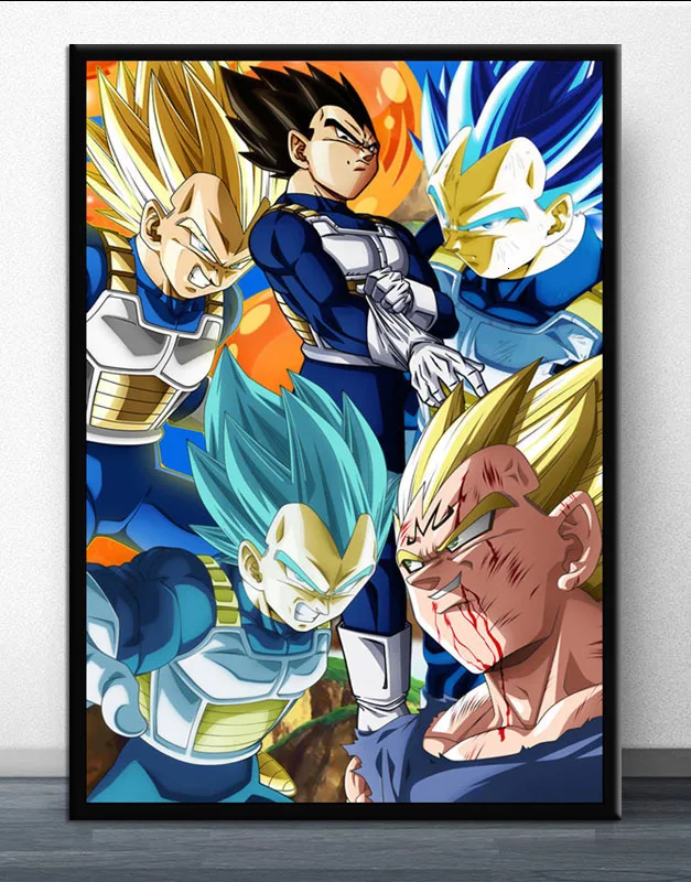 Dragon Ball и super Goku обувь для косплея; Аниме комиксов фильм Плакаты и принты Wall Art Холст Картина декоративные настенные наклейки Home Decor Cuadro - Цвет: 6