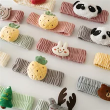 Японский и корейский стиль осень и зима кролик панда мытье лица повязка для волос ананас персик сердце женский Универсальный бандо