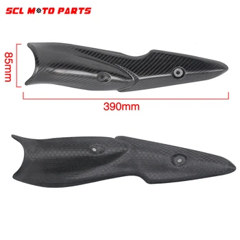 

ALconstar-Motorcycle Middle Pipe Link Pipe Protector Heat Shield Cover Guard Anti-scalding Cover For Kawasaki Z900 Carbon Fiber