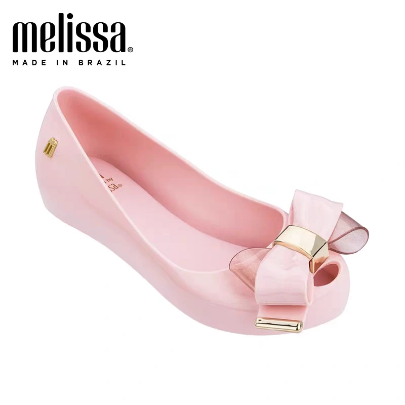 Melissa/обувь; женские прозрачные сандалии; летние женские сандалии; женская обувь Melissa; нескользящие женские сандалии; дышащие; Размеры 35-39 - Цвет: pink