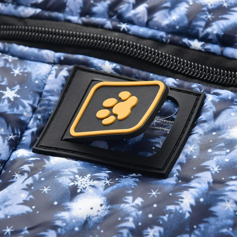 Зимняя одежда для больших собак Водонепроницаемый теплая Большая Собака Куртка флисовый, для питомца Костюмы жилет куртка со светоотражателями для средние и большие собаки в форме снежинок