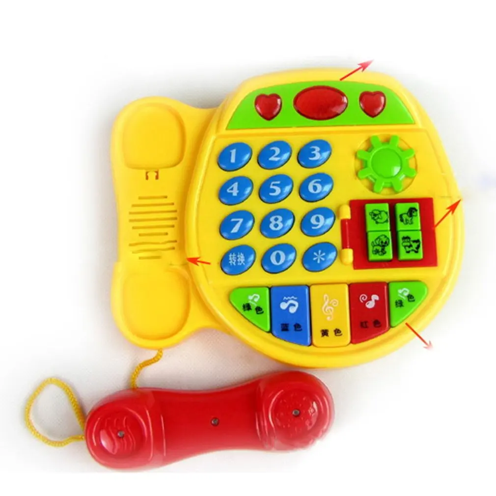 

Cartoon Buttons Phone Educational Intelligence Developmental Toy Children's Gift Learning Toy Interactive Toy