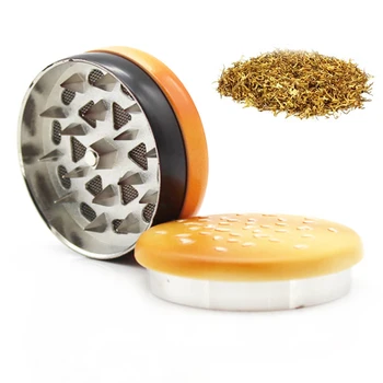 

5 Pcs 3 Layers Tobacco Herb Grinder Diameter 45mm Crushed Spices Herbal Smoke Crusher Smoke Accessories Creative Burger Shape