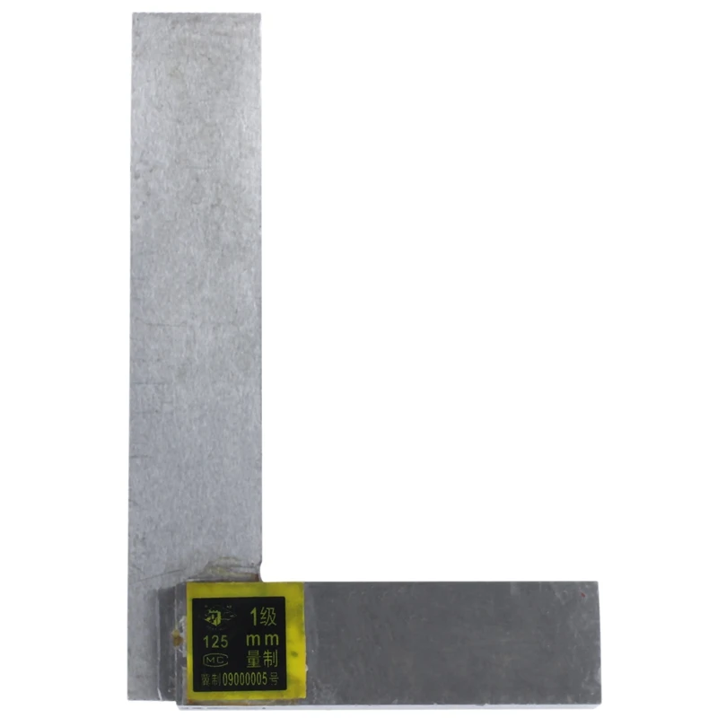 

125mm x 80mm Metal L Shaped 90 Degree Angle Try Square Ruler