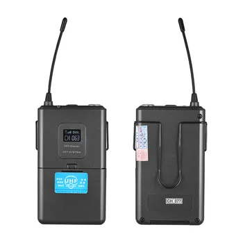 

Professional 4 Channel UHF Wireless Microphone System 4 Mic 1 Wireless Receiver LCD Display for Karaoke Family Party Performance