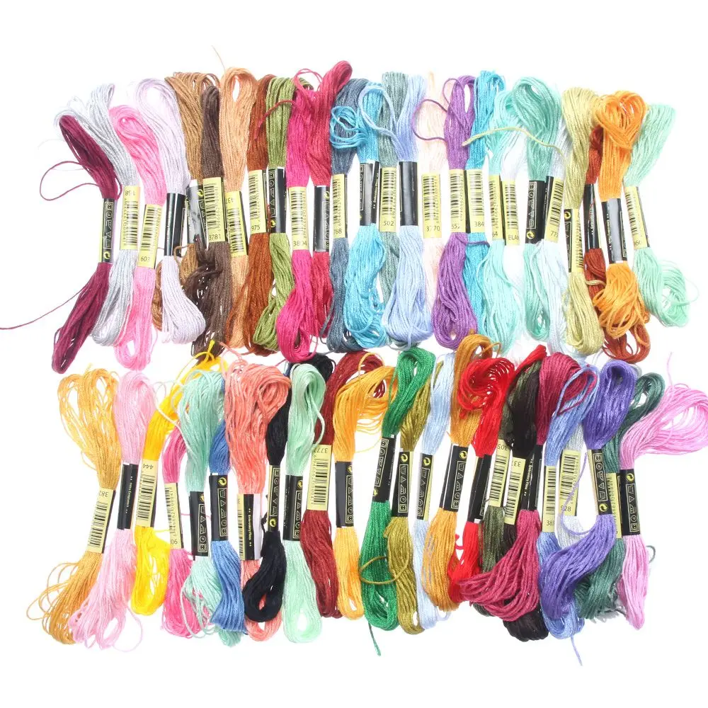 50 цветов нитки для вышивки крестом уникальный стиль DMC якорь вышивка крестиком хлопок вышивка крестиком вышивка нить для шитья