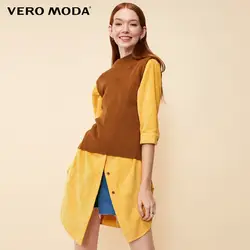 Vero Moda 2019 Новые поступления OL Stijl Ronde Hals Twee stuk 3/4 Mouwen Jurk | 318431508