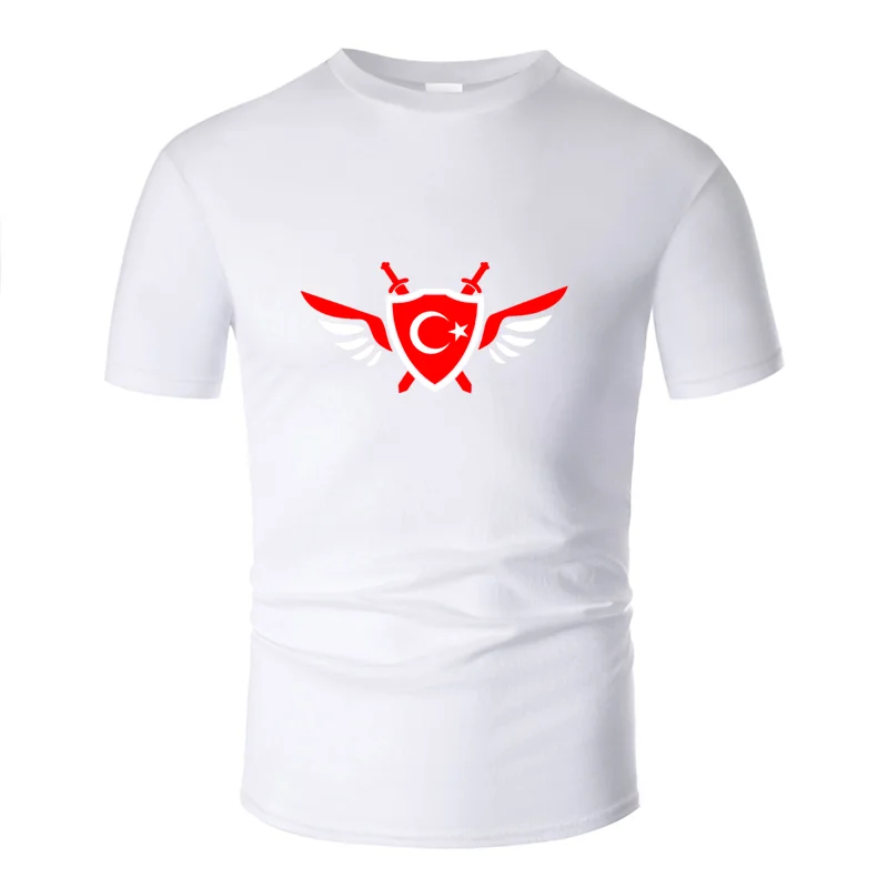Men-White Новая модная удобная футболка с крыльями Турции, подарок, новинка, Kawaii, Мужская футболка унисекс, брендовая футболка - Цвет: Men-White