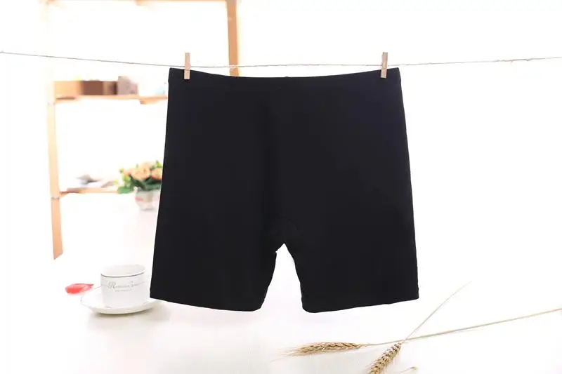 Boxer femme Women Soft Cotton Lace Seamless Safety Shorts Pants Summer Under Skirt Shorts Modal With Pockets short feminino - Цвет: Flat no pocket