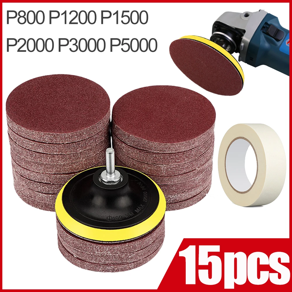 3 Inch 75mm Sandpaper Sanding Disc For Metal Auto Wood Car Wheel