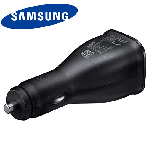 Оригинальное зарядное устройство Samsung для машины двойной USB адаптивный быстрый