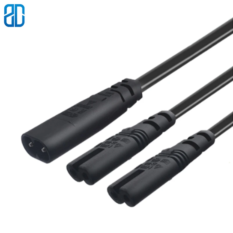 C8-2 * C7 0 3 м/1 фут 2*0 75 мм IEC 320 C8TO 2 c7типа Папа-мама Удлинительный кабель питания