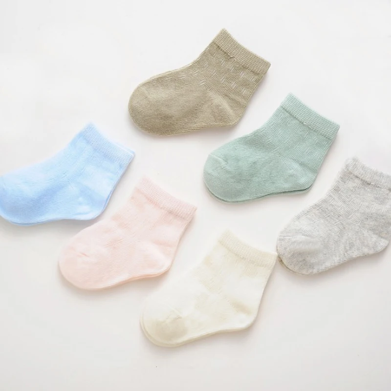 Kids Baby Socks 6Pair/lot new newborn thin boys and girls foot