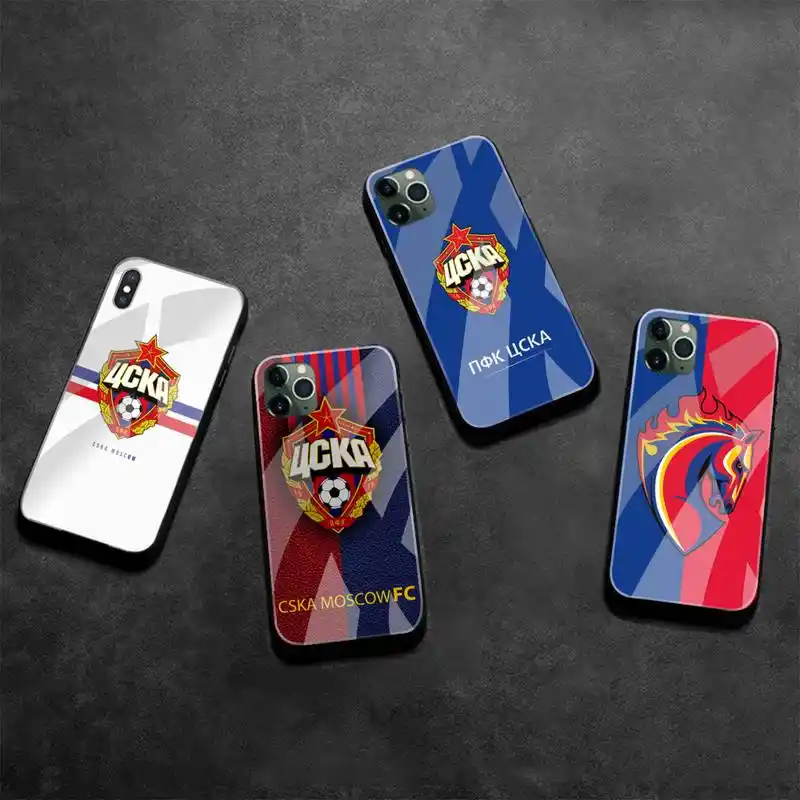 Yinuoda Pfc Cska Moscow Tpu Soft Black Phone Case Cover For Iphone 5 5sx 6 7 7plus 8 8plus X Xs Max Xr Phone Case Covers Aliexpress