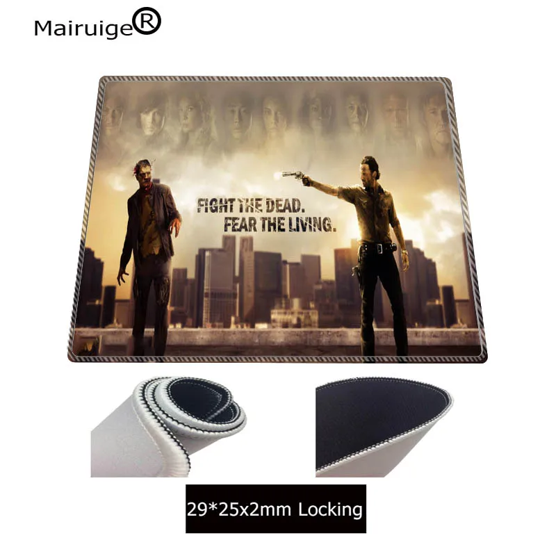  Walking Dead Large Lock Edge Mouse pad PC Computer mat Size for 400X900X3MM Gaming Speed Mousepads 