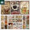 Putuo Decor Coffee Vintage Tin Sign Metal Sign Decorative Plaque Retro Plate Cafe Kitchen Living Room Coffee Bar Decoration ► Photo 1/6